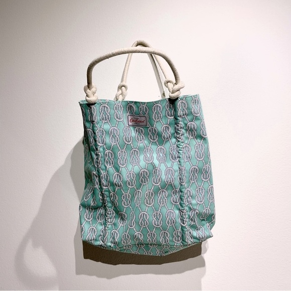 Cath Kidston Handbags - Cath Kidston Handbag LARGE Shopper Green  SAILORS KNOT print Tote Bag